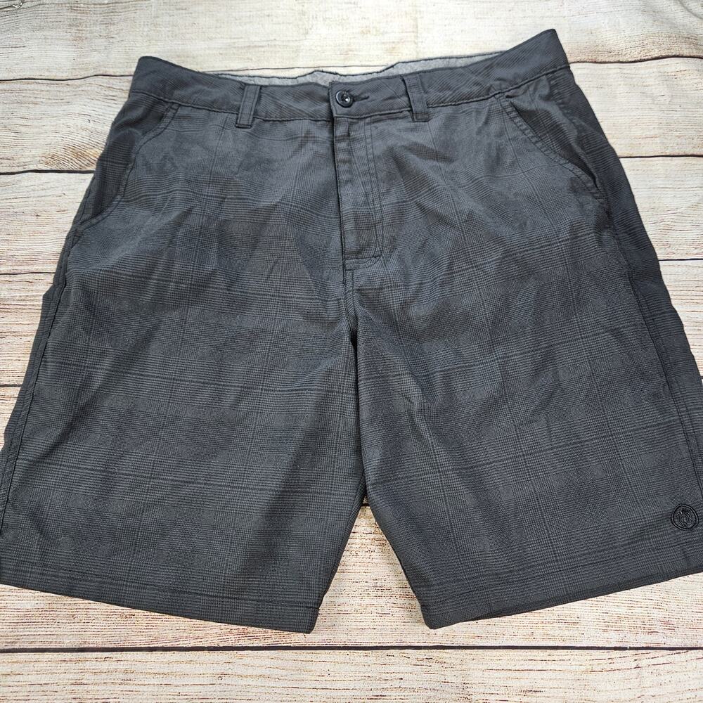 Hang Ten Mens Hybrid Swim Fishing Board Shorts 36 Gray